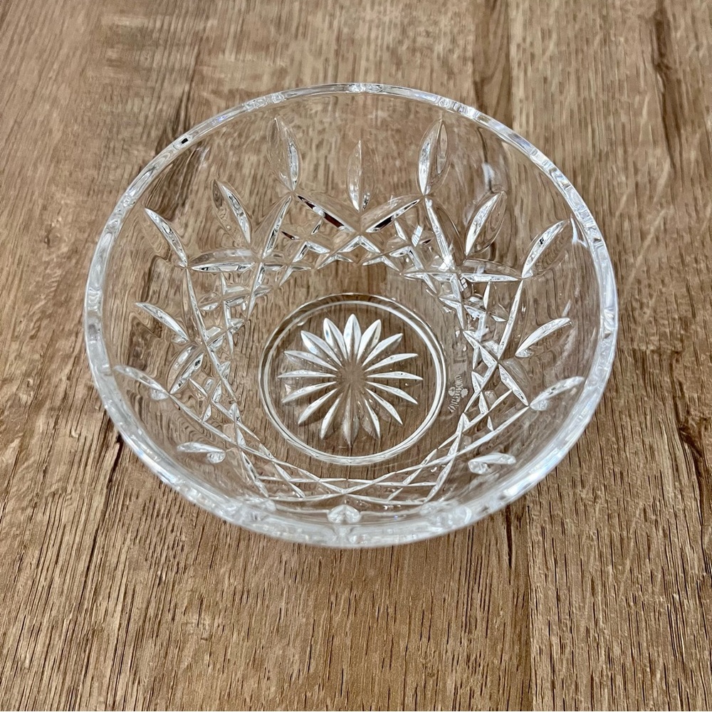 Vintage Waterford Lismore Crystal Bowl 5” X 2.25” Signed